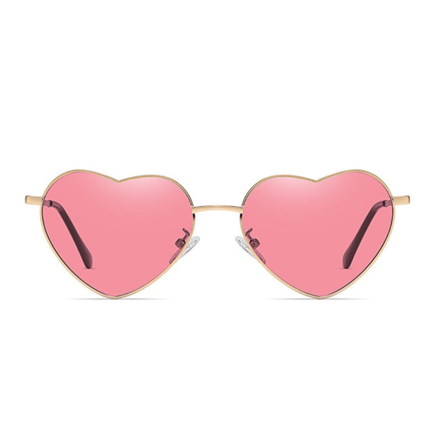 Gold Heart Pink Metal