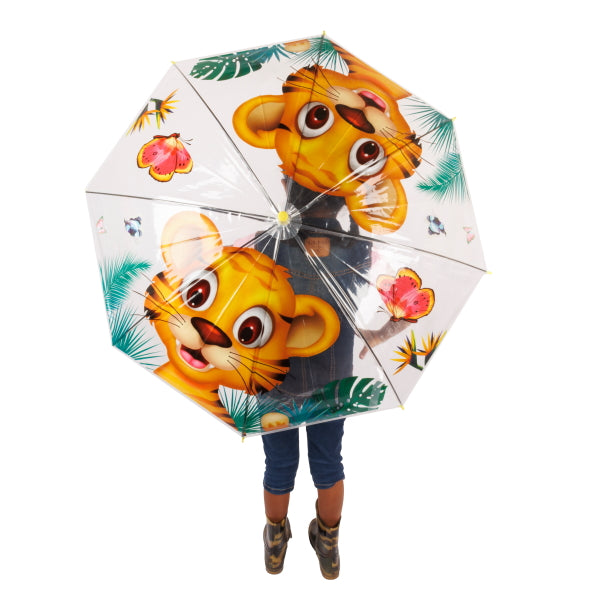 Baby Tiger Transparent Umbrella
