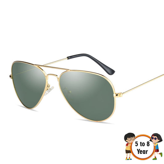Aviator Gold Green Metal