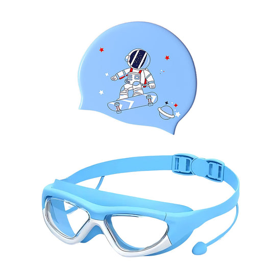 Big Frame Blue Astronaut Cap Combo