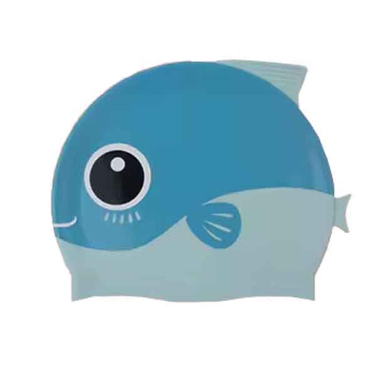Blue Fish Swimming Cap
