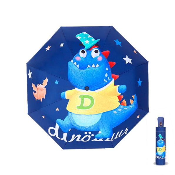 Automatic Three-Folding Umbrella Dino Blue
