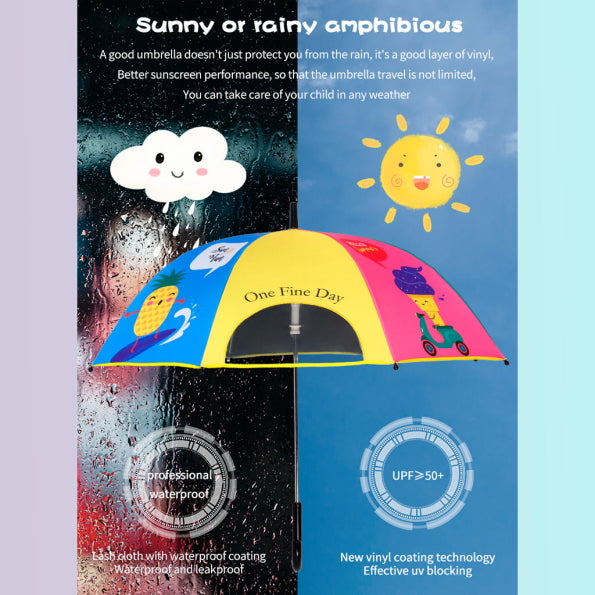 Half Circle Transparent Rainbow Umbrella