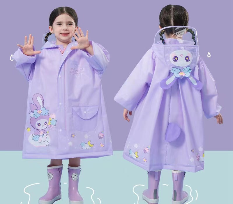 Doll Purple Raincoat