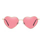 Gold Heart Pink Metal