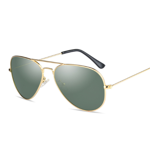 Aviator Gold Green Metal