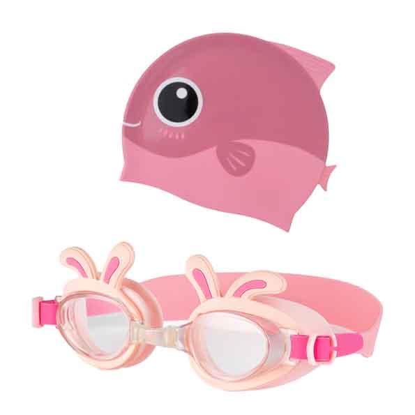 Bunny Pink and Pink fish cap Combo