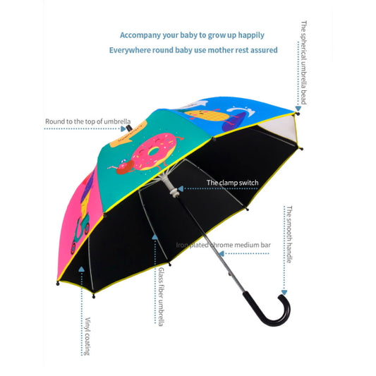 Half Circle Transparent Rainbow Umbrella