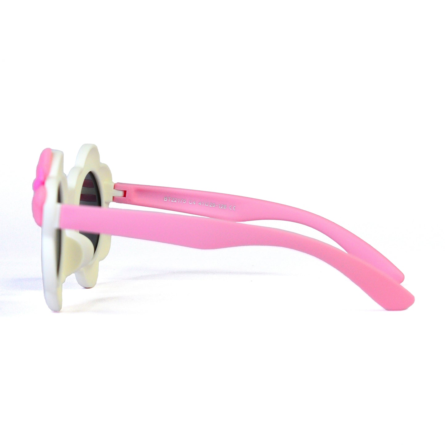 White Flowe Pink Bow