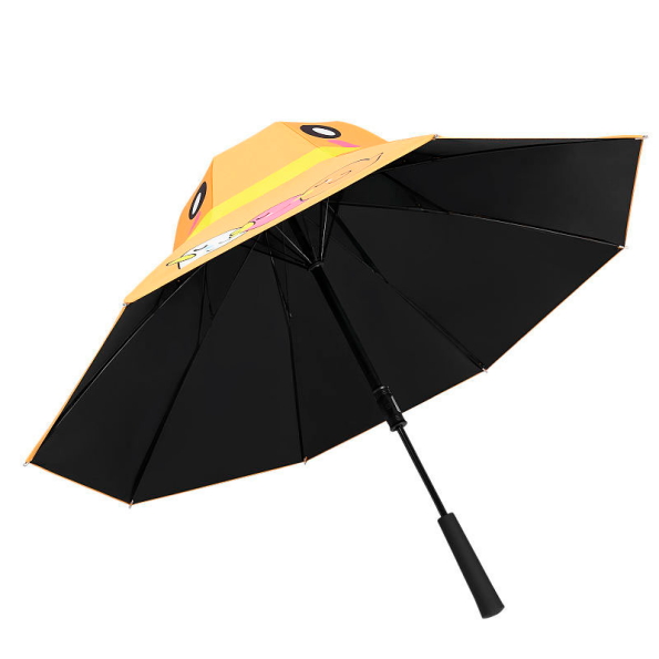 Orange store umbrella hat