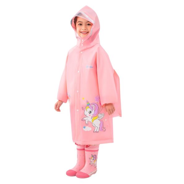 kids raincoat, girls raincoat, unicorn, unicorn raincoat