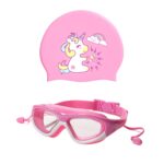 swimming googles and cap combo. swimming cap and googles for girls, swimming combo pack for girls , girls swimming cap and goggles