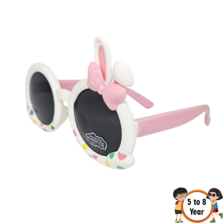 Bunny Bow White Pink 22137