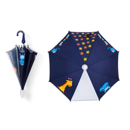 Transparent Window Dino Blue umbrella