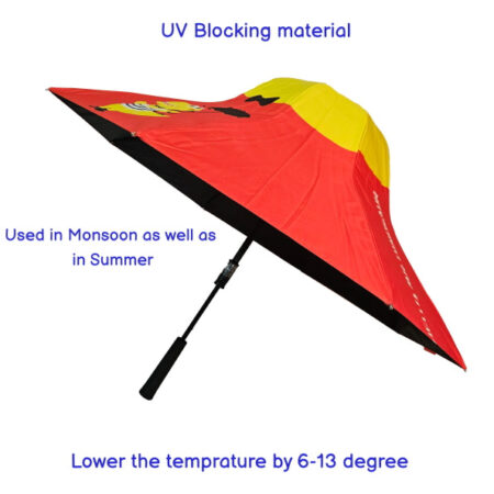 Hat-Shaped Red Umbrella