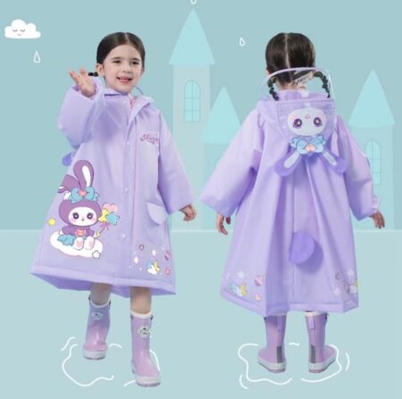 Doll Purple Raincoat