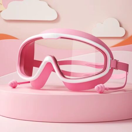 White Pink Swimming Goggle
